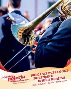 Zaključek poletja na sem'škem placu 2025 - srečanje godb